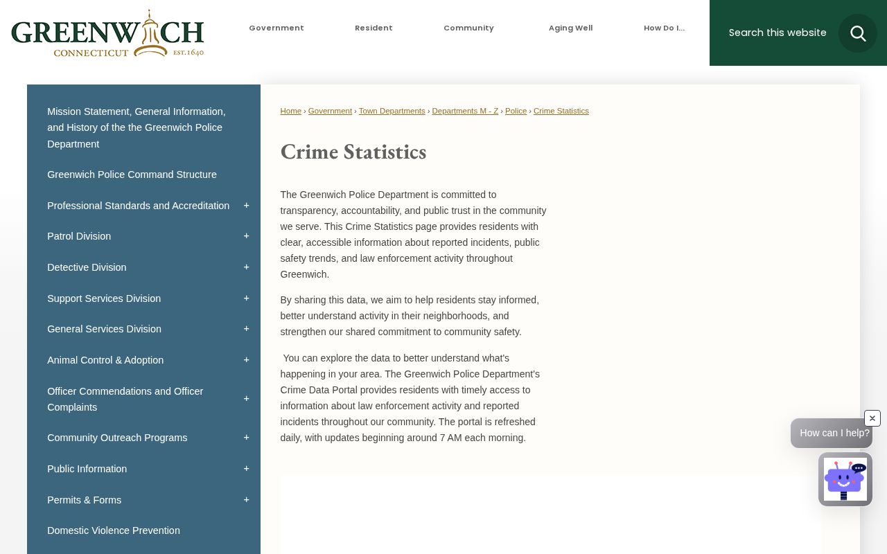 Connecticut prior-day municipal crime-data portal with an incompleteness warning